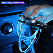 Load image into Gallery viewer, 1M Car Interior LED Ambient Strip Lights with USB Driver EL Wire Neon Ambient Lighting USB Flexible Decoration DIY Auto Party Atmosphere Lamp