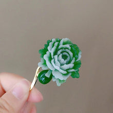 Load image into Gallery viewer, Peony Fashion Brooch Flower Gemstone Brooch Sweater Pin Gemstone Alloy Brooch Elegant Style Brooch for Business Gifts