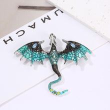 Load image into Gallery viewer, Retro Cartoon Flying Dragon Brooch Suit Coat Accessories Rhinestone Brooch Couple Accessories for All Genders Gifts