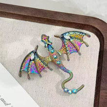 Load image into Gallery viewer, Retro Cartoon Flying Dragon Brooch Suit Coat Accessories Rhinestone Brooch Couple Accessories for All Genders Gifts