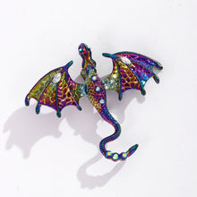 Load image into Gallery viewer, Retro Cartoon Flying Dragon Brooch Suit Coat Accessories Rhinestone Brooch Couple Accessories for All Genders Gifts