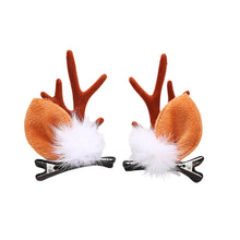 Load image into Gallery viewer, Christmas Hairpins and Hair Accessories Antler Clip Children's Headwear Cute and Festive Atmosphere Elk Bell Ornaments Christmas Gift