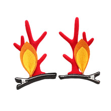 Load image into Gallery viewer, Christmas Hairpins and Hair Accessories Antler Clip Children's Headwear Cute and Festive Atmosphere Elk Bell Ornaments Christmas Gift