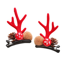Load image into Gallery viewer, Christmas Hairpins and Hair Accessories Antler Clip Children's Headwear Cute and Festive Atmosphere Elk Bell Ornaments Christmas Gift