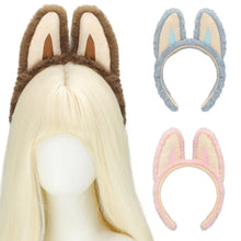 Load image into Gallery viewer, Cute Plush Hair Band with Elf Ears Funny Devil Headband Spa Headband Funny Props for Festivals Holiday Party