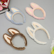 Load image into Gallery viewer, Cute Plush Hair Band with Elf Ears Funny Devil Headband Spa Headband Funny Props for Festivals Holiday Party