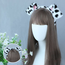 Load image into Gallery viewer, Cute Plush Ear Hairbands for Dalmatian Dogs Spa Headband Realistic Animal Ears Comic Convention Props Festival Party Accessory