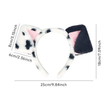 Load image into Gallery viewer, Cute Plush Ear Hairbands for Dalmatian Dogs Spa Headband Realistic Animal Ears Comic Convention Props Festival Party Accessory