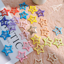 Load image into Gallery viewer, 20/40/50Pcs Colorful Five-Pointed Star Mixed-Color Hairpins Cute Energetic Star Alloy Hair Accessory for Daily Wear Styling