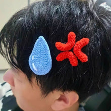 Load image into Gallery viewer, 2Pack Plush Angry Duck Hair Clip Water Drop Crochet Woolen Headwear Personalized Style Creative Hair Clips