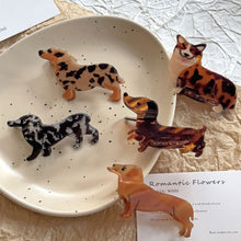 Load image into Gallery viewer, Cute Style Puppy Gripper Hair Clip Cartoon Dachshund Corgi Hair Accessory Fashionable Acrylic for Women Girls