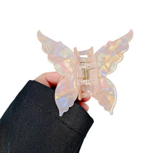 Load image into Gallery viewer, Fashionable Iridescent Color Butterfly Hairpin Gripper Acetate-Like Gripper Back of Head Acetate Clip Hair Accessories for Women