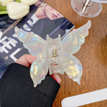 Load image into Gallery viewer, Fashionable Iridescent Color Butterfly Hairpin Gripper Acetate-Like Gripper Back of Head Acetate Clip Hair Accessories for Women