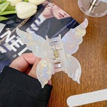 Load image into Gallery viewer, Fashionable Iridescent Color Butterfly Hairpin Gripper Acetate-Like Gripper Back of Head Acetate Clip Hair Accessories for Women
