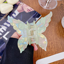 Load image into Gallery viewer, Fashionable Iridescent Color Butterfly Hairpin Gripper Acetate-Like Gripper Back of Head Acetate Clip Hair Accessories for Women