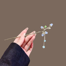 Load image into Gallery viewer, Light Luxury Starry Sky Moonstone Tassel Hairpin New Chinese-Style Hair Accessory Elegant Hair Stick for Women Gift