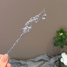 Load image into Gallery viewer, Light Luxury Starry Sky Moonstone Tassel Hairpin New Chinese-Style Hair Accessory Elegant Hair Stick for Women Gift