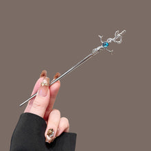 Load image into Gallery viewer, Light Luxury Starry Sky Moonstone Tassel Hairpin New Chinese-Style Hair Accessory Elegant Hair Stick for Women Gift