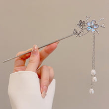 Load image into Gallery viewer, Light Luxury Starry Sky Moonstone Tassel Hairpin New Chinese-Style Hair Accessory Elegant Hair Stick for Women Gift