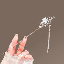 Load image into Gallery viewer, Light Luxury Starry Sky Moonstone Tassel Hairpin New Chinese-Style Hair Accessory Elegant Hair Stick for Women Gift