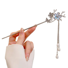Load image into Gallery viewer, Light Luxury Starry Sky Moonstone Tassel Hairpin New Chinese-Style Hair Accessory Elegant Hair Stick for Women Gift
