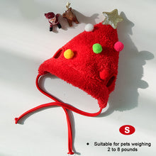 Load image into Gallery viewer, Cute Pet Christmas Cosplay Hat For Dogs Cats Clothes Costumes Santa Hat Scarf Dressing Up Christmas Party Costume Suit
