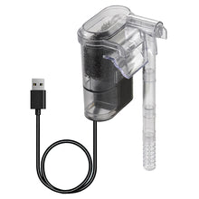 Load image into Gallery viewer, Aquarium Filter Mini Silent USB Waterfall Fish Tank Filter Adjustable Water Volume Wall Mounted USB Fish Tank Filtration Device