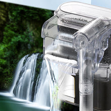 Load image into Gallery viewer, Aquarium Filter Mini Silent USB Waterfall Fish Tank Filter Adjustable Water Volume Wall Mounted USB Fish Tank Filtration Device