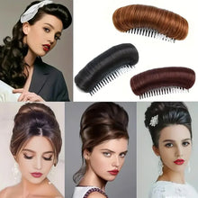Load image into Gallery viewer, Women Invisible Fluffy Hair Pad Wig Cushion Stable Hair Roots Volumizing Fiber Insert Comb Heightening Artifact Hairstyle Tool