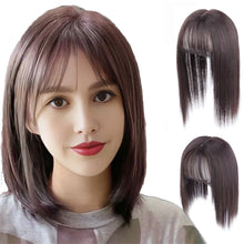 Load image into Gallery viewer, Synthetic Women's Wig Piece Thin Bangs Increase Amount of Hair Clip-in Extensions Wig High Temperature Fiber Synthetic Bangs