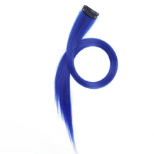 Load image into Gallery viewer, 6Pcs/pack Colorful Long Straight Hair Pieces Synthetic Clip-in Hair Extensions Synthetic High Temperature Fiber Wig for Daily Use Party
