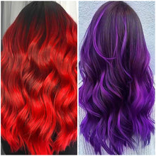 Load image into Gallery viewer, 6Pcs/pack Colorful Long Straight Hair Pieces Synthetic Clip-in Hair Extensions Synthetic High Temperature Fiber Wig for Daily Use Party