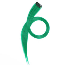 Load image into Gallery viewer, 6Pcs/pack Colorful Long Straight Hair Pieces Synthetic Clip-in Hair Extensions Synthetic High Temperature Fiber Wig for Daily Use Party