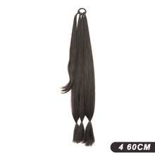 Load image into Gallery viewer, 22-32Inch Synthetic Braided Ponytail Wig With Elastic Rubber Band Fake Ponytail Hair Extension Wrapped Around Hair Accessories