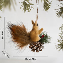 Load image into Gallery viewer, Simulation Mini Squirrel Model Christmas Tree Decoration 3D Ornament Winter Decorations for Home 2026 New Year