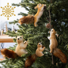 Load image into Gallery viewer, Simulation Mini Squirrel Model Christmas Tree Decoration 3D Ornament Winter Decorations for Home 2026 New Year