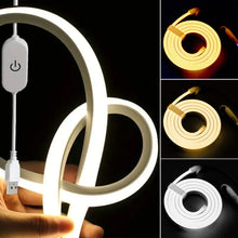 Load image into Gallery viewer, LED Strip Neon Light USB DC 5V Dimmable Touch Sensor Switch Flexible Silicone Neon Sign Tape Waterproof For Outdoor Home Decor