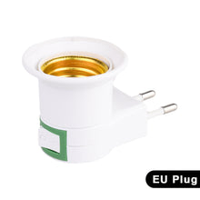 Load image into Gallery viewer, E27 Light Lamp Bulbs Socket Base Holder with Switch EU/US Plug Adapter ON/OFF Standard Screw-in Socket Outlet Converter