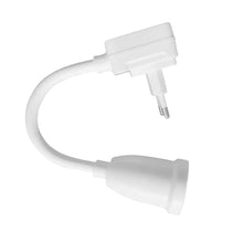 Load image into Gallery viewer, E27 Direct Plug in Swivel Head E27 Socket Bulb Holder with Switch EU/US/UK Plug LED Table Lamp Stainless Steel Hose Steering Lever