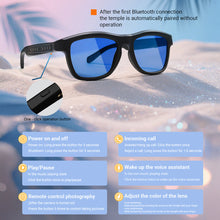 Load image into Gallery viewer, 5.4 Smart Bluetooth Glasses with AI Translation and Voice Assistant Adjustable Lens Tint Long-Endurance Outdoor Sports Headphones
