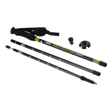 Load image into Gallery viewer, 130CM Three-Section Retractable Carbon Shock Absorption Trekking Pole Travel Hiking Skiing Walking Stick