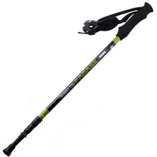 Load image into Gallery viewer, 130CM Three-Section Retractable Carbon Shock Absorption Trekking Pole Travel Hiking Skiing Walking Stick