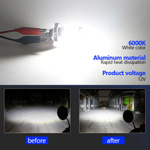 Load image into Gallery viewer, Motorcycle Headlight LED H4 H6 BA20D P15D Headlight Bulb Motor Driving Lights DRL Super Bright Front Lamp