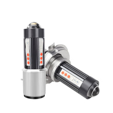 Load image into Gallery viewer, Motorcycle Headlight LED H4 H6 BA20D P15D H4 Four Colors Headlight Projector Lens Bulb Motor Driving Lights DRL Front Lamp