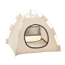 Load image into Gallery viewer, Oxford Fabric Pet Tent Foldable 4 Seasons Privacy Cat Bed Pet Cave Pet House Cozy Puppy/Kitty House Travel Pet Shelter
