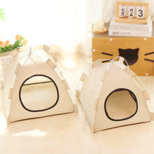 Load image into Gallery viewer, Oxford Fabric Pet Tent Foldable 4 Seasons Privacy Cat Bed Pet Cave Pet House Cozy Puppy/Kitty House Travel Pet Shelter
