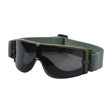 Load image into Gallery viewer, Tactical Goggles Anti-Impact Shooting Glasses Strap Fixation Windproof UV Protection Outdoor Cycling Sunglasses - X800