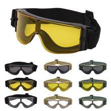 Load image into Gallery viewer, Tactical Goggles Anti-Impact Shooting Glasses Strap Fixation Windproof UV Protection Outdoor Cycling Sunglasses - X800