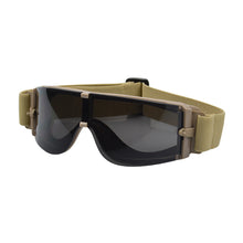 Load image into Gallery viewer, Tactical Goggles Anti-Impact Shooting Glasses Strap Fixation Windproof UV Protection Outdoor Cycling Sunglasses - X800