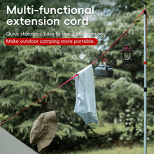 Load image into Gallery viewer, 315*2CM Outdoor Camping Tarp Extension Belt with Carabiner Multifunctional Adjustable Hanging Rope